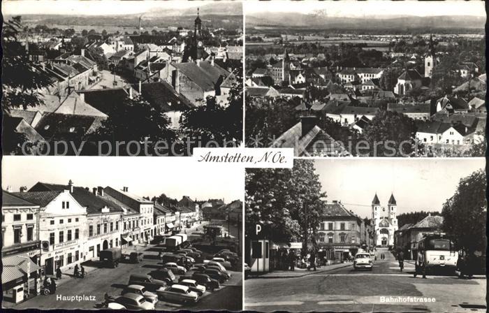 Amstetten Niederoesterreich Hauptplatz Bahnhofstrasse