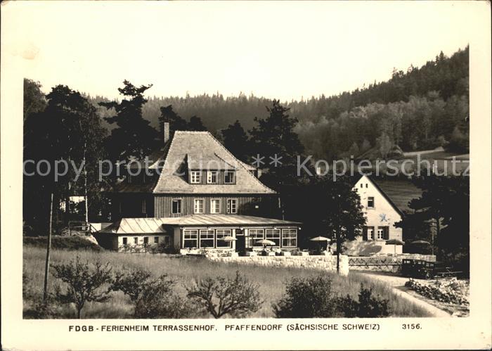 Pfaffendorf Koenigstein FDGB Ferienheim Terrassenhof