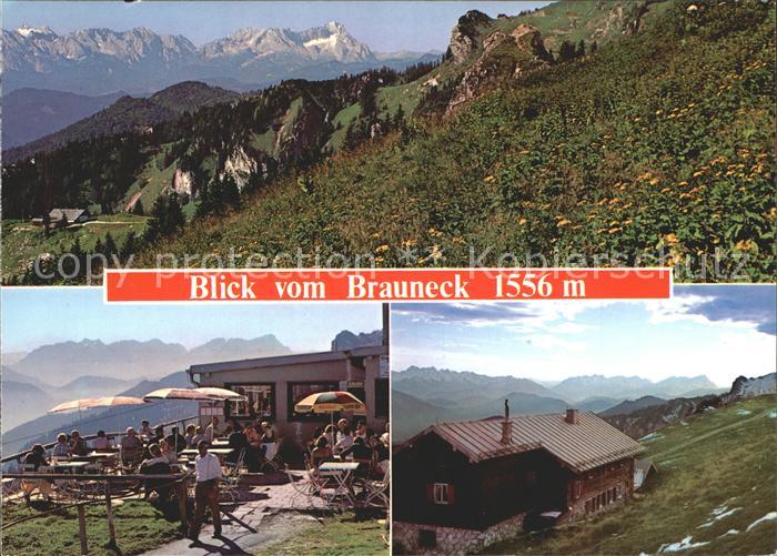 Zugspitze Blick vom Brauneck Gedaechtnishuette %re