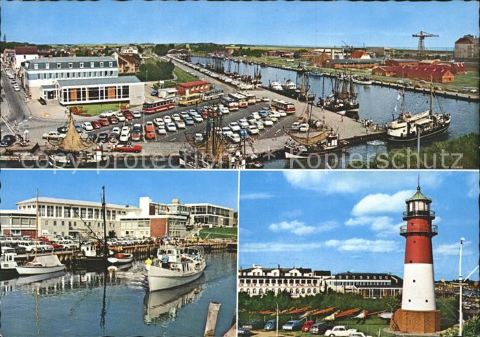Buesum Nordseebad Leuchtturm Fischereihafen Alter Hafen