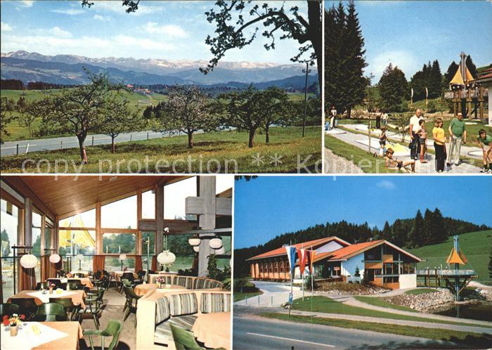Scheidegg Allgaeu Kurhaus Restaurant Minigolf