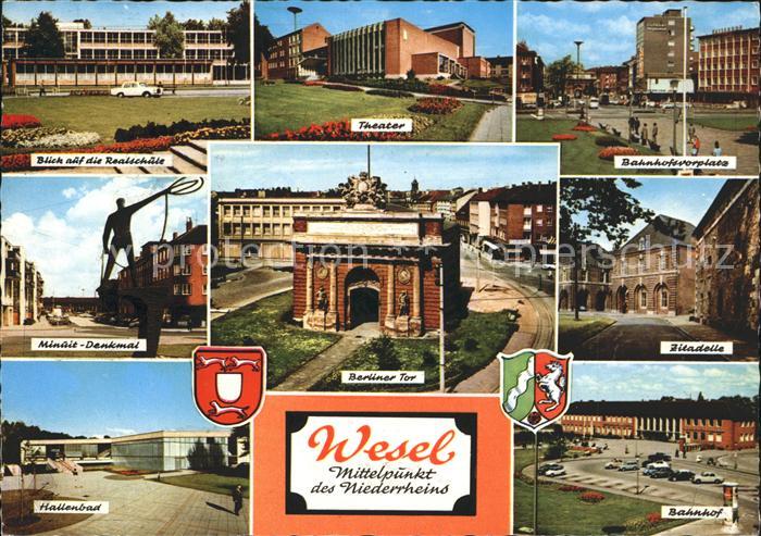 Wesel Rhein Zitadelle Bahnhof Theater Denkmal