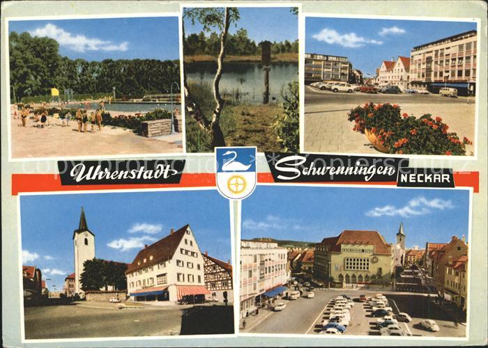 Schwenningen Neckar Schwimmbad Kirche See Marktplatz