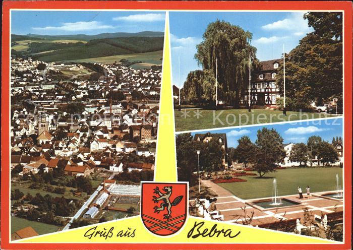 Bebra Springbrunnen Fliegeraufnahme