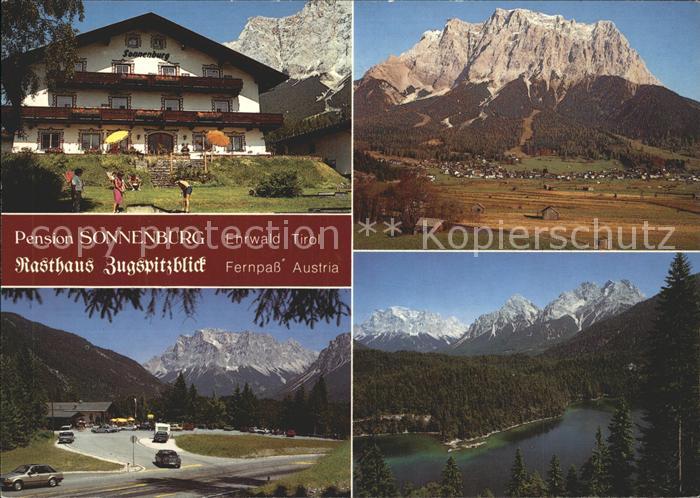 Ehrwald Tirol Pension Sonnenburg Rasthaus Zugspitzblick Fernpass