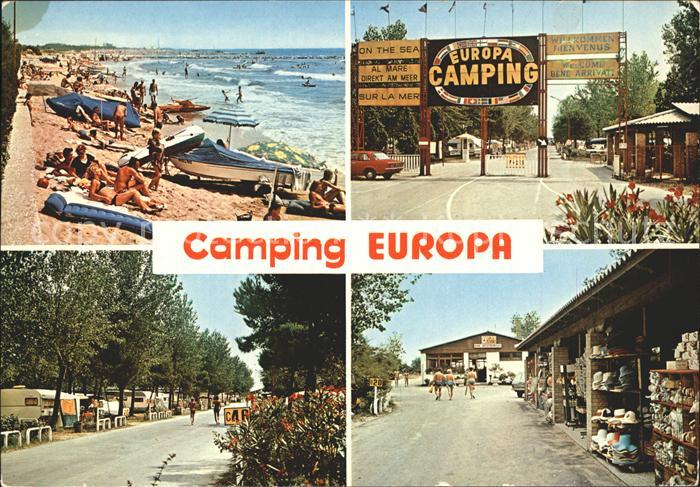 Cavallino Venezia Camping Europa Strand Eingang Teilansichten