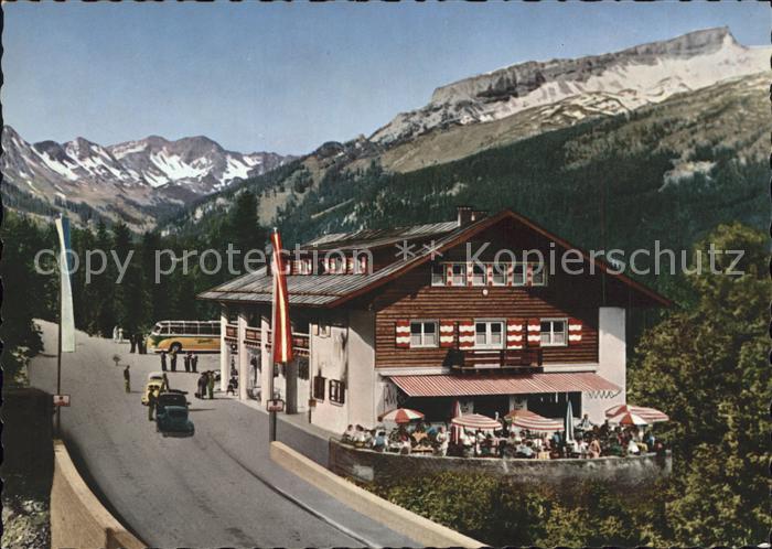 Kleinwalsertal Grenzgasthof Walserschanz mit Hoch Ifen