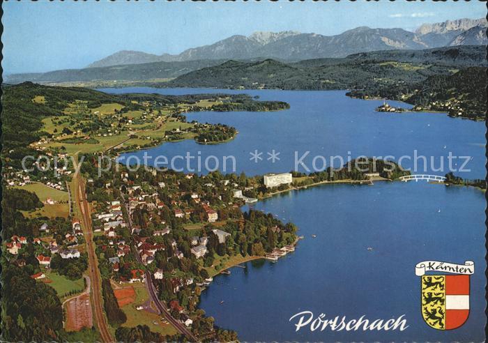 Poertschach Woerthersee Fliegeraufnahme