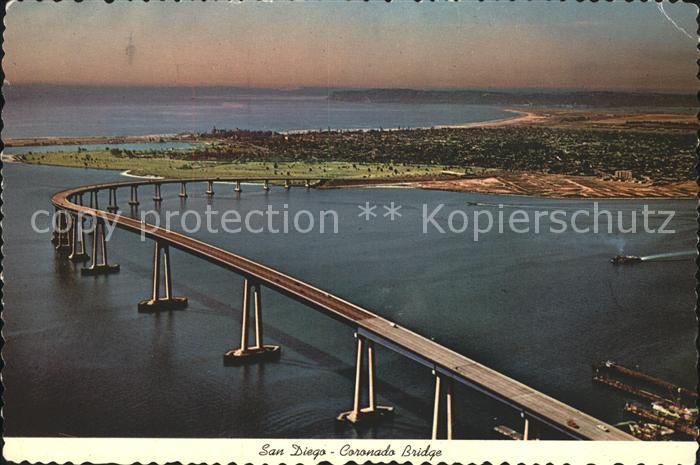 San Diego California Coronado Bridge Fliegeraufnahme