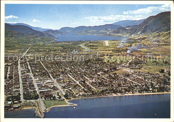 Penticton Okanagan Lake Skaha Lake Fliegeraufnahme
