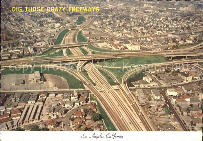 Los Angeles California Freeway Interchange Fliegeraufnahme