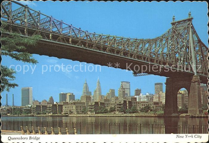 New York City Queensboro Bridge East River