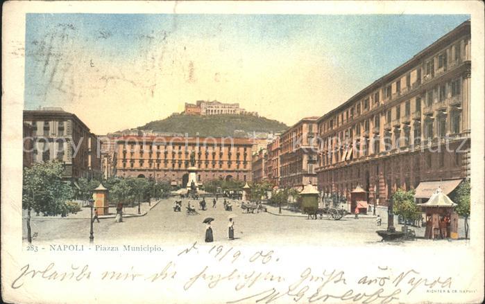 Napoli Neapel Piazza Municipio