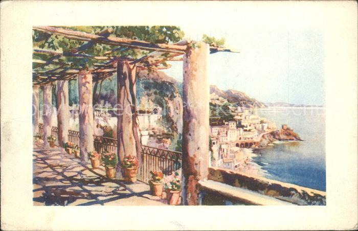Amalfi Kuenstlerkarte Terrasse