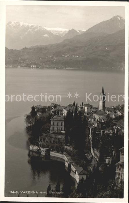 Varenna Lago di Como Fliegeraufnahme