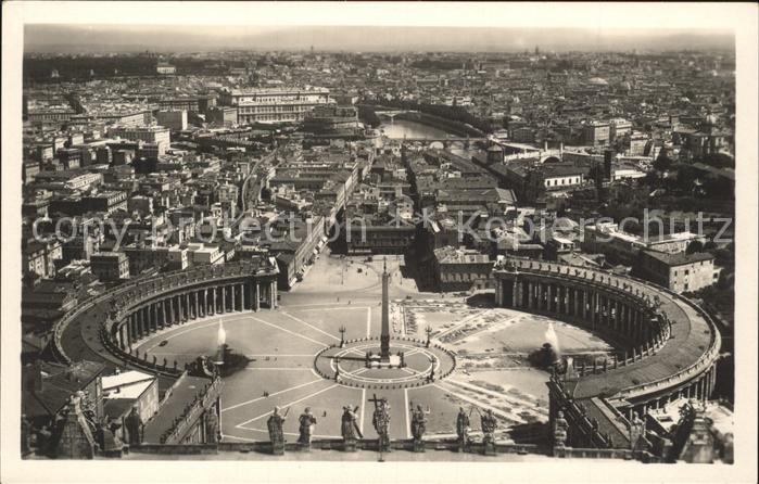 Roma Rom Fliegeraufnahme Piazza St. Pietro