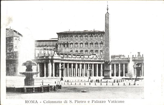 Roma Rom Colonnato di S. Pietro e Palazzo Vaticano