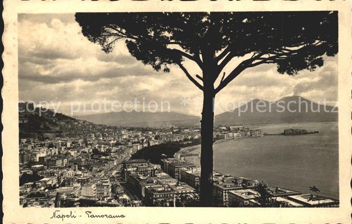 Napoli Neapel mit Vesuv