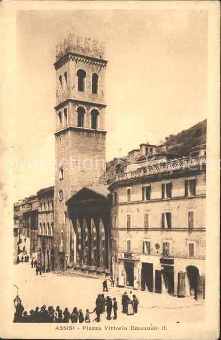 Assisi Umbria Piazza Vittorio Emanuele 2