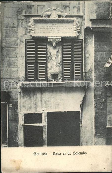 Genova Genua Liguria Casa di C. Colombo