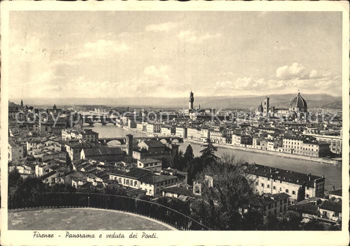 Firenze Florenz Veduta dei Ponti