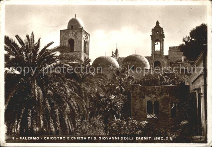 Palermo Sicilia Chiostro e Chiesa di S. Giovanni Degli Eremiti
