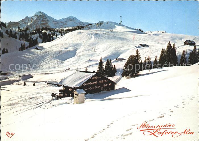Lofer Loferer Alm Skigebiet Haus Gertraud in der Sonne