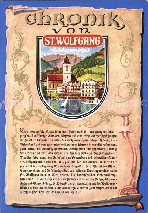 St Wolfgang Wolfgangsee Chronik