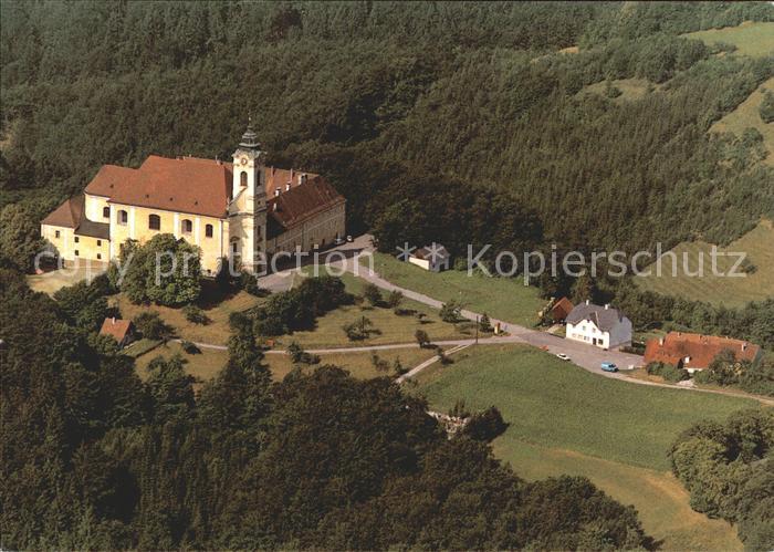 Maria Landegg Fliegeraufnahme Wallfahrtskirche