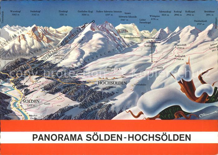 Hochsoelden Panoramakarte Lifte Soelden