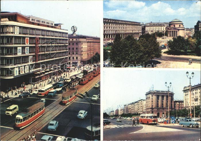 Warschau Masowien Strassenpartien Strassenbahn