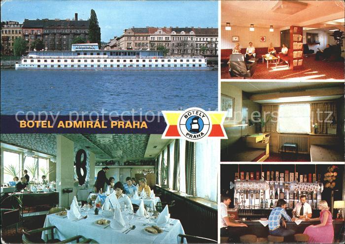 Praha Prahy Prague Botel Admiral Schiffshotel