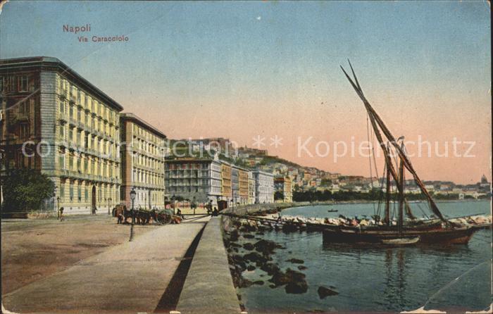 Napoli Neapel Via Caracciolo Promenade