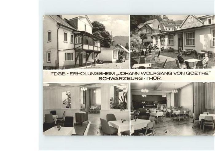 Schwarzburg Thueringer Wald Erholungsheim Johann Wolfgang von Goethe