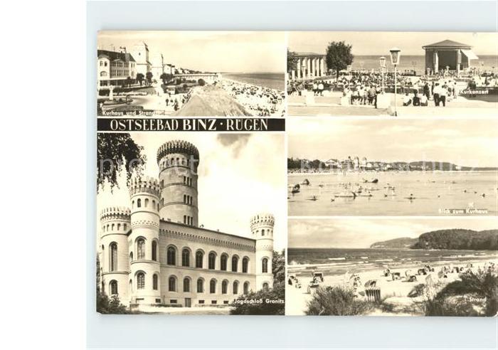 Binz Ruegen Jagdschlss Strand Kurhaus