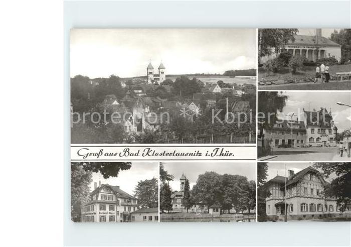 Bad Klosterlausnitz Klosterkirche Kurhotel Koeppe Schwanenteich Sanatorium Dr Fr