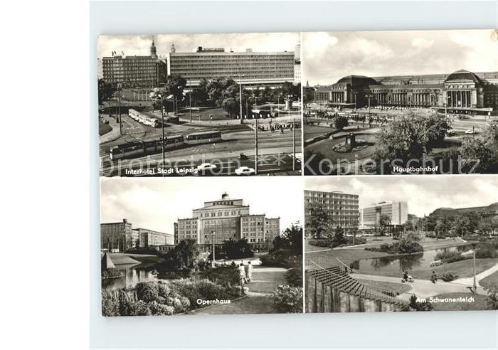 LEIPZIG Sachsen Interhotel Hauptbahnhof Schwanenteich Opernhaus