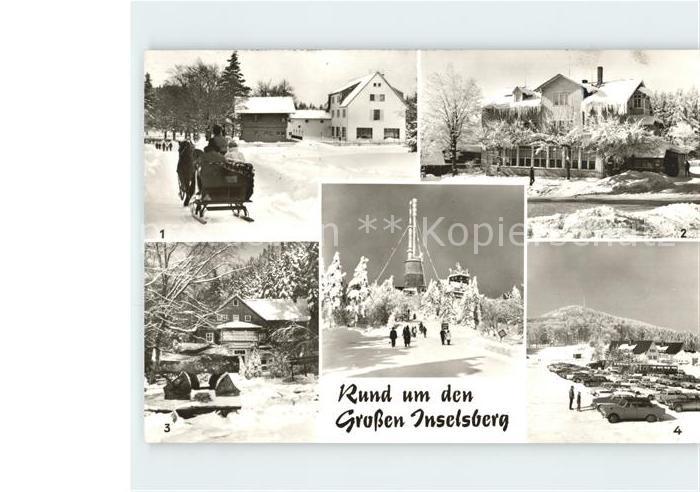Inselsberg Schmalkalden Pferdekutsche Turm Teilansichten