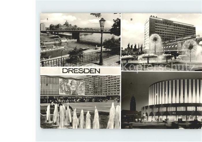 DRESDEN Elbe Dr Rudolf Firedrichs Bruecke Inerhotel Bastel Prager Strasse