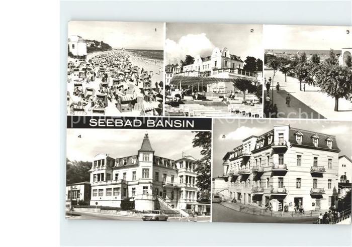 Bansin Ostseebad Strand FDGB Erholungsheim Josef Orlopp Strandpromenade