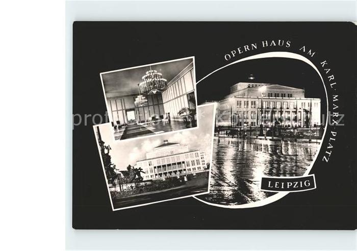 LEIPZIG Sachsen Opern Haus am Karl Marx Platz