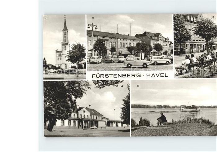 Fuerstenberg Havel Marktplatz Ernst Thalmann Strasse Bahnhof