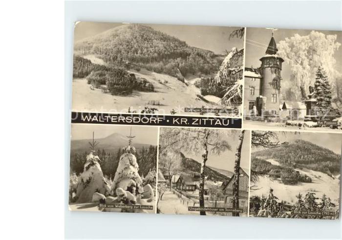 Waltersdorf Zittau Sonnberg Lausche Postamt Umgebindehaeuser Weberberg