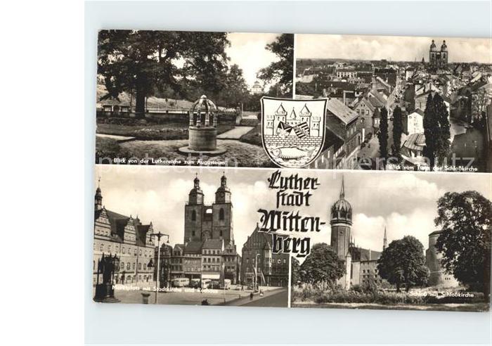 Wittenberg Lutherstadt Marktplatz Stadtkirche Rathaus Schlosskirche