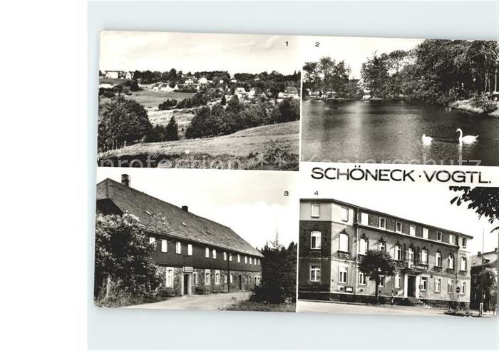 Schoeneck Vogtland STadtteich Ferienheim Tannehaus VEB Energieversorgung Dresden