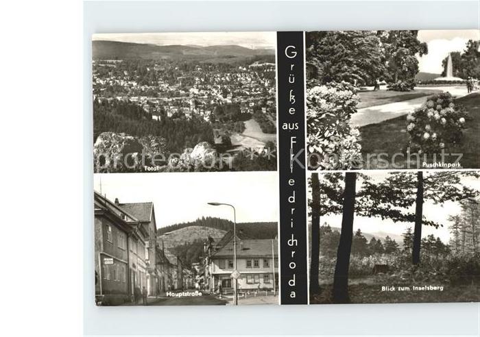 Friedrichroda Hauptstrasse Inselberg Puschkinpark