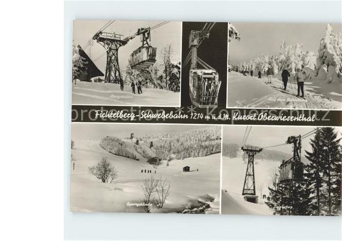 Oberwiesenthal Erzgebirge Fichtelberg Schwebebahn Bergstation Sportgelaende