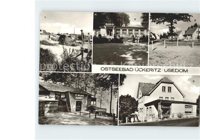 ueckeritz Usedom Campingplatz Strandklause Hauptstrasse Fischerhuette Ratscafe