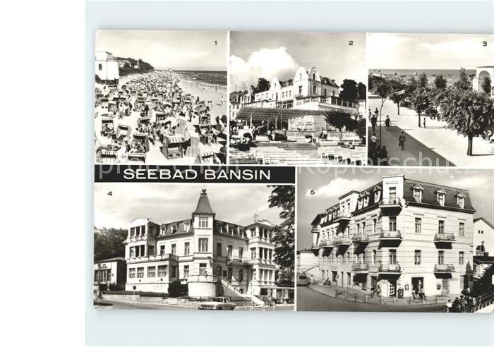 Bansin Ostseebad Strand FDGB Erholungsheim Josef Orlopp Strandpromenade