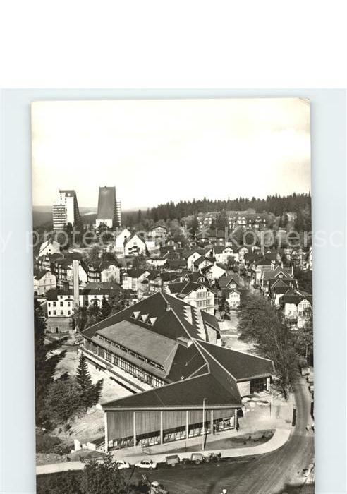 Oberhof Thueringen Blick vom FDGB Erholungsheim Rennsteig